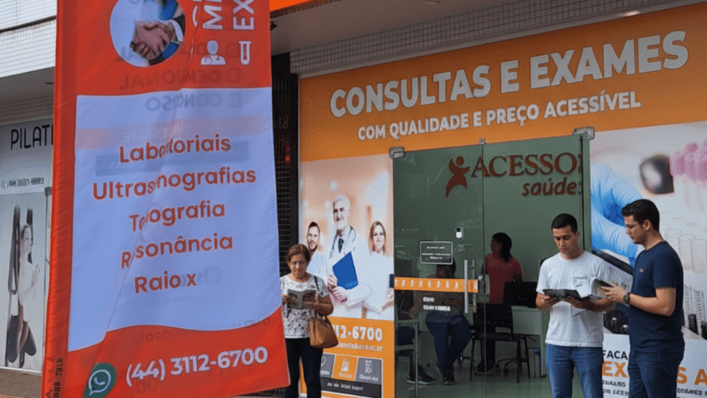 Laboratório na Clínica Acesso Saúde Maringá
